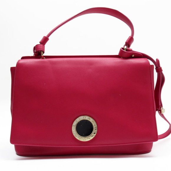 BVLGARI Handbags - BVLGARI handbag shoulder bag leather pink ladies g3915a